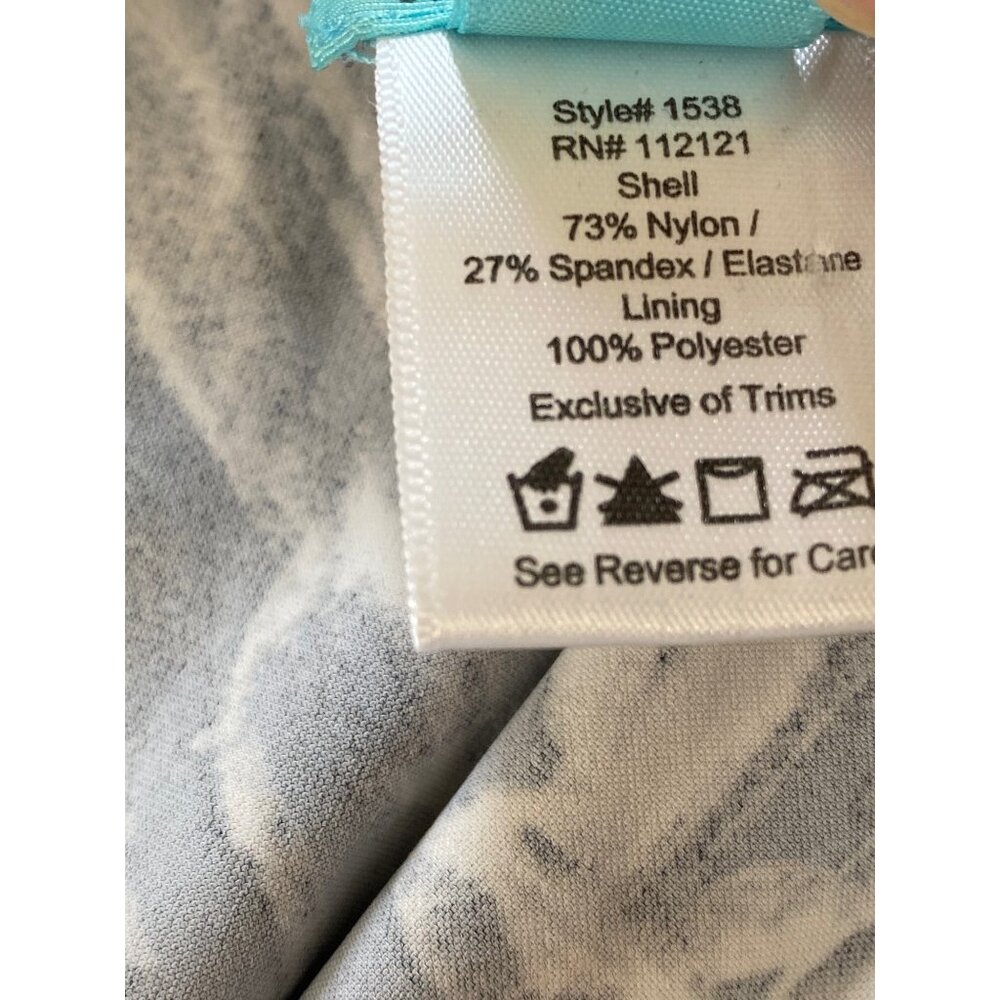 Spanx Love Your Assets Daydream Push Up Black White Tankini Ruched Sides Large - Picture 12 of 12